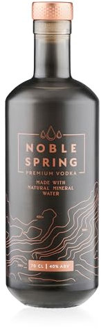 Noble Spring Premium Vodka (40% ABV, 70cl) ❘ Award Winning Double Distilled Vodka Made With Molasses & Natural Mineral Water | Made In Yorkshire