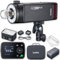 Godox AD200 Pro II, One-Tap Sync with X3, BiColor LED Modeling Light, Color Group Indicator, Adjustable Power 1/512 to Full (1/1)