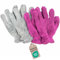 Pastaclean 4 Stück Staubhandschuhe Grau/Beere | 5 Finger Handschuh Microfaser Putzhandschuh | Wiederverwendbar Abstauben Reinigungshandschuhe für Auto, Küche, Bad, Möbel