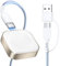 NEWDERY Charger Cable for Apple Watch 10, Nylon Braided USB C & USB A Magnetic Fast Charging Dock, Portable Detachable Wireless Travel Charger Cord for iWatch 10/9/8/7/6/5/4/3/2, Ultra/Ultra 2, SE/SE2