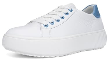 ARA Damen Sneaker Monaco weiß, Azzuro Gr. 39