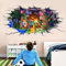 Thingehoy Wandtattoo Kinderzimmer Junge Mädchen, Wandaufkleber Kinderzimmer, Anime Wandtattoos Aufkleber Kinder, Wandsticker Kinderzimmer Jungen Mädchen, Wall Stickers Kids Bedroom, Wanddekoration