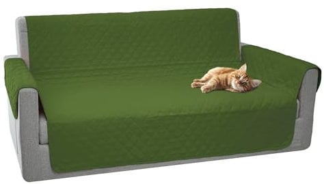Comart - Copridivano Majestic - Copertura 2 Posti con Braccioli - Verde