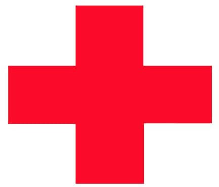 VANFGC Autoaufkleber RED MEDICAL CROSS Wasserdicht Vinyl Aufkleber Autozubehör Pegatinas Para Coche DIY Car Styling(10cm x 10cm)