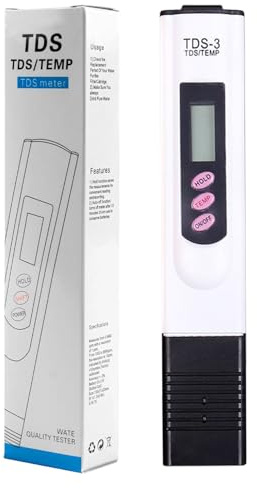 Messgerät – Pooltester | Tragbares, digitales 2-in-1-Instrument zur Qualitätskontrolle von Trinkwasser Wasserhahn und Aquarien