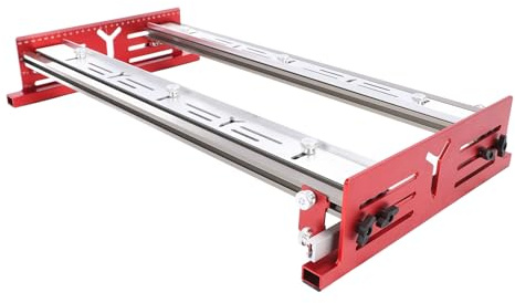 Router Sled Woodworking Router Sliding Plate Adjustable Aluminum Alloy Tool for Trimming Edges Plywood Projects Woodworking Jig Router Table Accessories