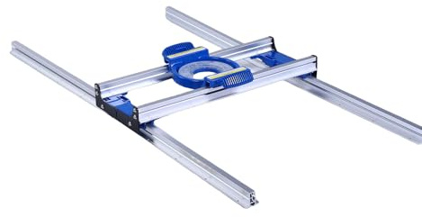 Zhjvihx Oberfräsenschlitten, Holzbearbeitungshobelvorrichtung aus Aluminiumlegierung mit Präziser Führungsschiene und Reibungsarmem Schlitten, Zum Glätten Kleiner Holzbearbeitungsteile