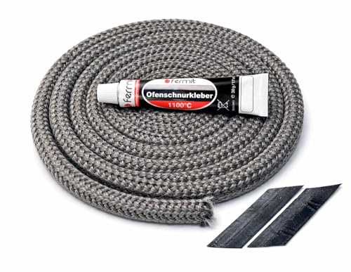 Türdichtung Set für Wamsler Norden Kaminofen 2m, ⌀12mm Ofendichtung Ersatzteil