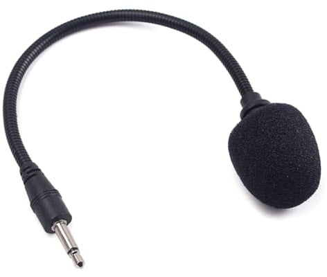 MAGICLULU Microphone 3,5 Mm Portable Noir en Métal, Mini Microphone pour Instrument de Musique Qualité Audio, Compatible Enregistreurs, pour Scène et Présentateurs