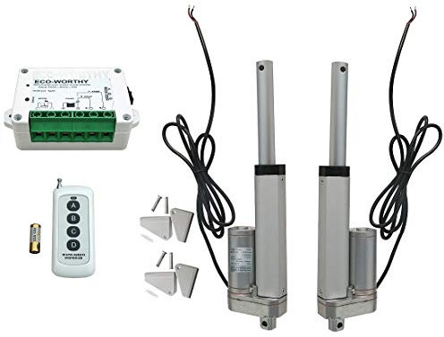 DCHOUSE 2 pz 4 Stroke Attuatore Lineare 12 Volt 12 V DC 100mm Attuatore Movimento Lineare Wireless Kit Telecomando Con Motore Lineare Staffe di Montaggio