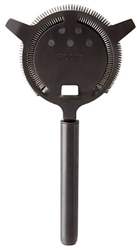 Hawthorne Stainless Steel Strainer | Professional Cocktail Strainer, Two Prong Cocktail Straining Tool for Bartenders and Mixologists, Titanium Coated by Root7