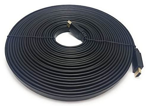 MainCore Flat HDMI to HDMI Cable - 10m, Ultra HD (4K) 3D Compatible + Ethernet/Gold-Plated