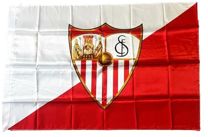 Sevilla CF Badsev Bandera, Rojo/Blanco, Talla Única