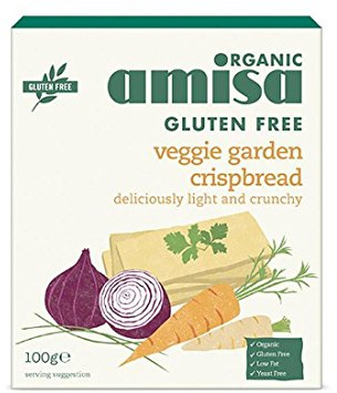 Amisa | Crispbread - Veggie Garden GF | 2 x 12 x 100g (UK)