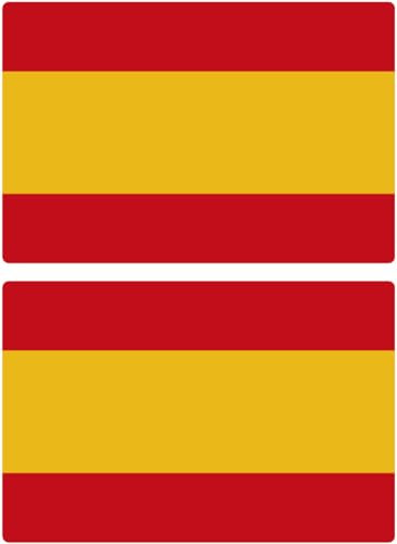 Artimagen - Pegatina Rectangular Bandera España 2 uds.