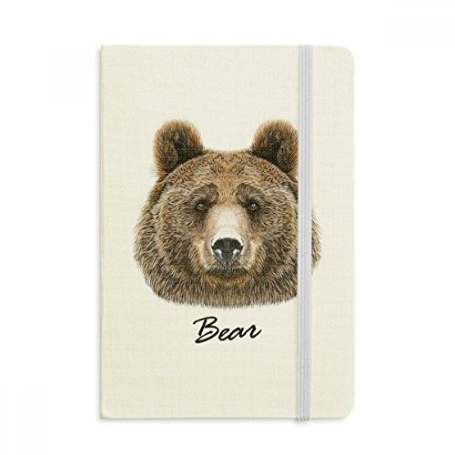 DIYthinker Giant Wild Brown Bear Tier Notebook Stoff Hard Cover Klassisches Journal Tagebuch A5 A5 (144 X 210mm) Mehrfarbig