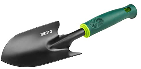 VERTO Garten Pflanzkelle Schaufel 34 cm Länge Zum EIN- und Umpflanzen | Stabiler, verwindungssteifer Stahl, Rutschfester Griff
