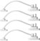 Keyohome Pack of 4 Window Restrictor Locks Child Safety Window Locks for UPVC Windows, Baby Security Window Restrictors with Screws Keys, Door Window Opening Wire Cable Limiter for Home School (4pcs)