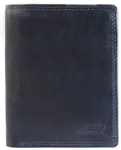 LEONARDO VERRELLI Herren – Geldbörse Echtleder Vintage RFID 12x9x2 cm 3000349