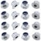TERF® M5 Flanged Nylon Insert Self Locking Nut M5 (5mm) Flange Nyloc Insert Hex Hexagon Lock Nuts Steel - Pack of 20