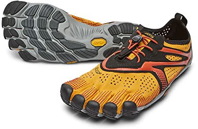 Vibram FiveFingers Herren V-Run Schuhe, Goldgelb/Schwarz, 42 EU
