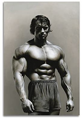 ELedvb Arnold Schwarzenegger Bodybuilding StrongCanvas Poster Dekorative Malerei Leinwand Wandposter und Kunstbild Druck Moderne Familie Schlafzimmer Dekor Poster 30 x 45 cm