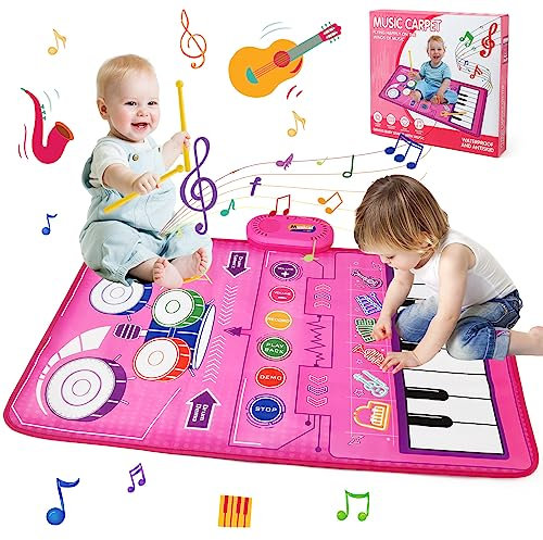 Ballery Klaviermatte, Musikmatte für Kinder, Baby Geschenk Kinderspielzeug, Klaviermatte Tanzmatte Keyboardmatte, Mitgebsel Kindergeburtstag Geschenke für Jungen Mädchen 2 3 4 5 Jahre