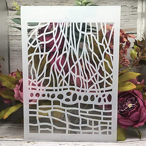 A4 29 cm Spinnennetz-Schablonen zum Malen auf Holz, wiederverwendbare Heimdekor-Schablonen, Schablonen und DIY-Vorlagen für Schilder, Handwerk, Kunst