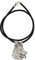 Art-Dog Hundekopf-Halskette auf Lederband - ArtDog Kollektion Hunde Halskette - Silberne Ketten mit Hundebildern - Schmuck mit Hunderassen - German Shepherd - Deutscher Schäferhund