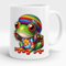 Dropful Disegno della tazza Rana Hippie ceramica 325 ml