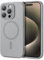 ESR for iPhone 15 Pro Max Case with MagSafe, Supports Magnetic Charging, Slim Liquid Silicone Case, Shock Absorbing, Screen and Camera Protection, Cloud Series, Grey