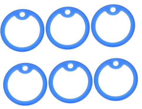SEWOART 6stücke Haustierbedarf Silikonhüllen Für Hundemarken Mit Praktischem Design Geräuschdämpfende Schutzringe Für Id Tags Beim Spaziergang