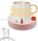 HASAIKA® Scalda Tazza, Scaldatazze da Caffè, Sottobicchiere a temperatura costante, Adatto per riscaldare bevande come caffè, tè e latte a casa o in ufficio (rosa)