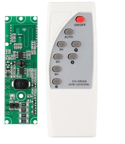 Módulo controlador de lámpara solar, placa de circuito de control de batería de litio de 3,7 V con interruptor, foco solar, placa de circuito de luz enchufable con control remoto inalámbrico