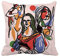 45X45Cm Dekorativer Kissenbezug Picasso Meisterwerk Feine Malerei Mona Lisa Berühmte Porträt Geschichte Throw Pillow Cover Geeignet Zierkissenbezüge Waschbar Kissenbezug Für Balkon Sofa Büro