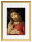 Bilder gerahmt Sandro Botticelli – Der auferstandene Christus 1480 / Kunstdrucke von formida/Bilder Wand Dekoration (Rahmen goldfarbig, 40 x 30 cm, Gerahmt)