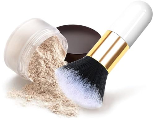 Pinceau de maquillage pour fond de teint poudre (White fatty)