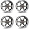 4x Borbet Felgen DB8GT 8.5x18 ET30 5x100 graphite rim polished kompatibel mit VW Beetle Bora Cross Polo Golf Polo