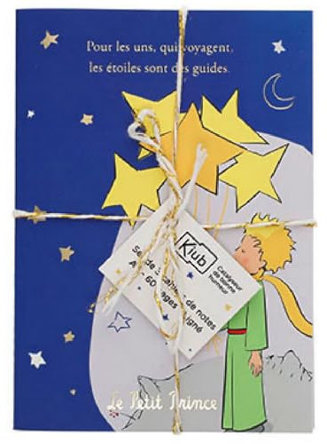 KIUB Set mit 3 Notizbüchern Der kleine Prinz mit den Sternen (10,5 x 14,7 cm)
