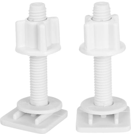 UKCOCO Lot De 2 Vis Pour Abattant De Wc Boulons De Fixation Vis De Réparation Quincaillerie Pour Wc Boulons Et Écrous Robustes Fixations Pour Abattant De Wc Abs