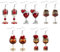 RELKLYU 5 Paar Weinglasohrringe, Kreativer Schmuck, Retro Romantische Ohrringe, Damenschmuck, Party -Kleidungszubehör.