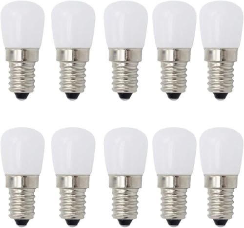 Aiwerttes Kleine E14 LED Birne 3W 250LM Home Lighting Pendel Deckenleuchte Schreibtischlampe Wand Kühlschrank Spezielle Lampe Tischleuchte 220V für Kronleuchter Deckenventilator,Pack von 10(Warmweiß)