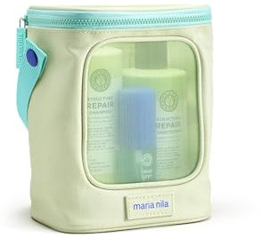 Maria Nila Structure Repair Beauty Bag – Reparierendes Shampoo & Conditioner Set mit limitiertem Arganöl, im recycelten Mesh-Täschchen – Haarpflege für strapaziertes Haar