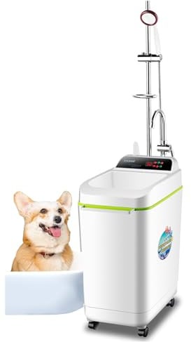 YYUINU 100L Tragbarer Durchlauferhitzer Mit Dusche,2000 W Elektrischer Duscheimer, Intelligente Heizung Mit Konstanter Temperatur,für Haustiere,Schlafsäle,Wohnmobile, Dachböden,Keller,B