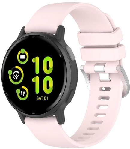 Compatible con Garmin Venu 3S, correas de repuesto de silicona de 18 mm de ancho para Garmin Venu 3S/Venu 2S/Forerunner 265S / 265S Music / 255S / 255S Music Smartwatch (rosa)