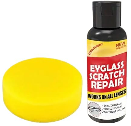 Brillen Kratzer Reparatur - 100g Politur Kratzer Entferner Set Für Sonnenbrillen | Schutzbeschichtung Reiniger Für Sonnenbrillen Kamera Bildschirm Telefon Täglich Uhr Erene Zuhause