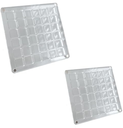 Bosiyrggrl 2PCS Acrylic Display Box Display Organizer Box Gemstone Beads Storage Display Organizer Box Grids Clear Acrylic G