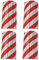SNS SAFETY LTD Selbst Klebende, Stoßdämpfende Schaumstoffplatten, anpassbar an Wände durch Seiner gerillten Oberfläche, in Garagen und Lagerhallen, 44x25x2cm Rot Weiß (4 Stück)
