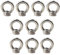 M6 ösenmutter 304 edelstahl Ringmuttern (Packung mit 10)