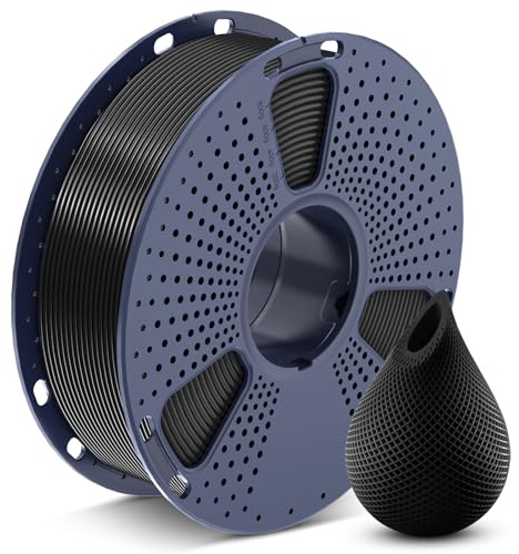 SUNLU PETG Filament 1.75 mm, 3D Drucker Filament PETG Schwarz 1KG | Hohe Festigkeit & Zähigkeit PETG 1KG Spule (2,2 lbs) für Meisten 3D Drucker, Maßgenauigkeit +/- 0,02mm, Schwarz 1000g